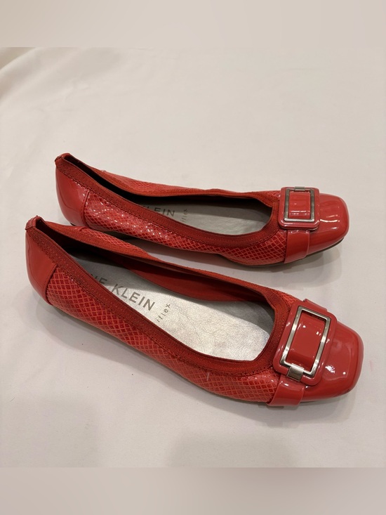 Anne Klein Shoes - Anne Klein I Flex Orange Snake Print Flats Size 10
